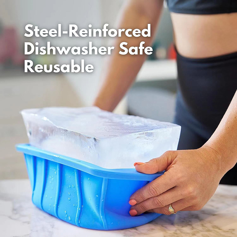 Large Ice Block Mold For Ice Bath Tub, 8lb Extra Large Ice Cube Molds brave