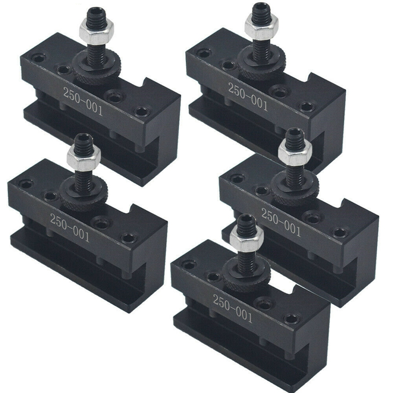 6 Pcs Wedge Quick Change Tool Kit Tool Kit Lathe Tool Knife Holder 250-000 & 250-001. 