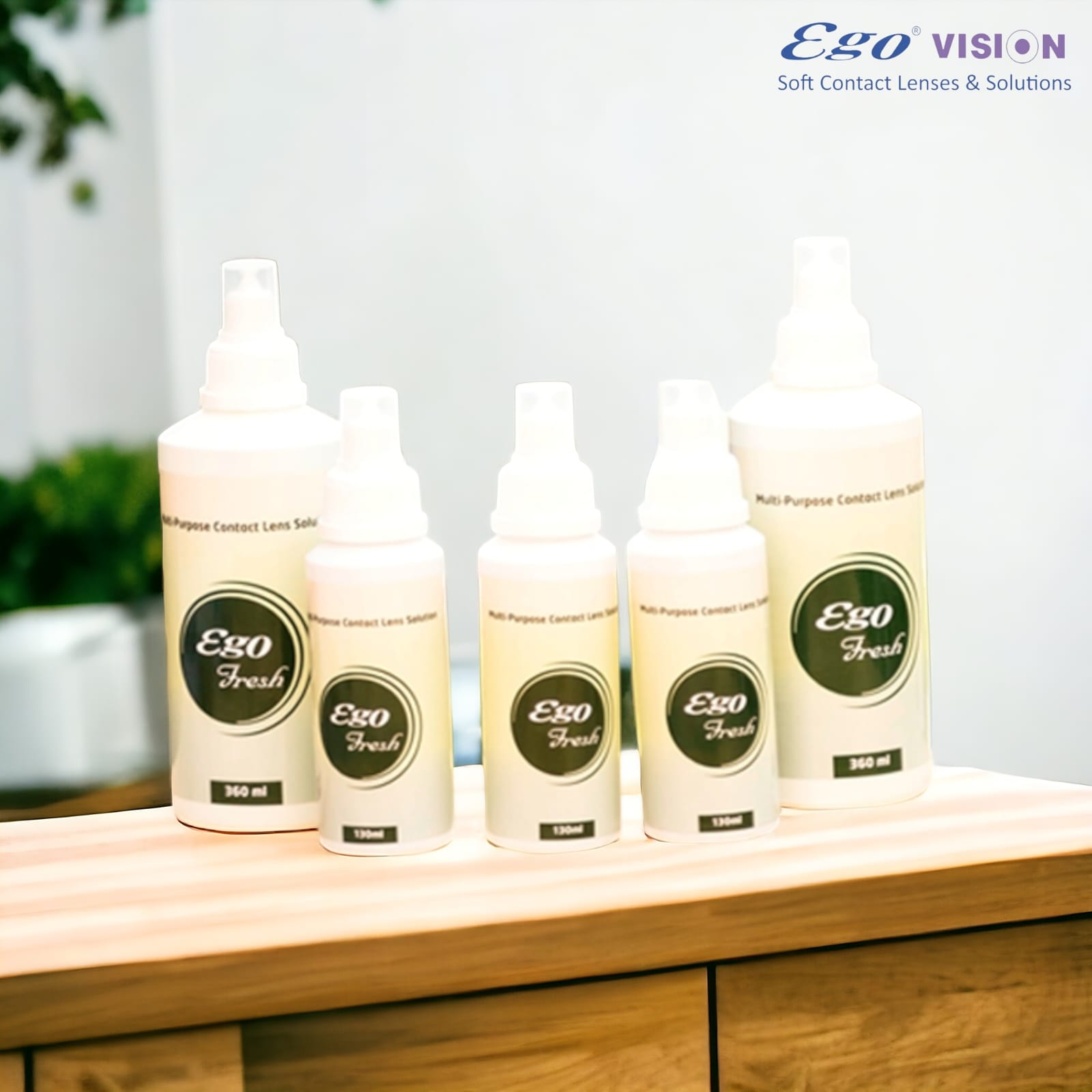 Ego Fresh Contact Lens Solution 130ml, Ego vision Contact Lens Care Multi-purpose Solution 130ml, Lens water, lens solution, ego solution. 
