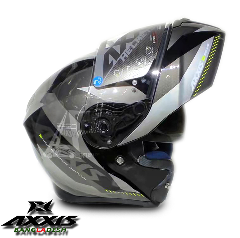 Full Face Axxis Eagle Gecko SV  Shield B2 Glossy Grey. 