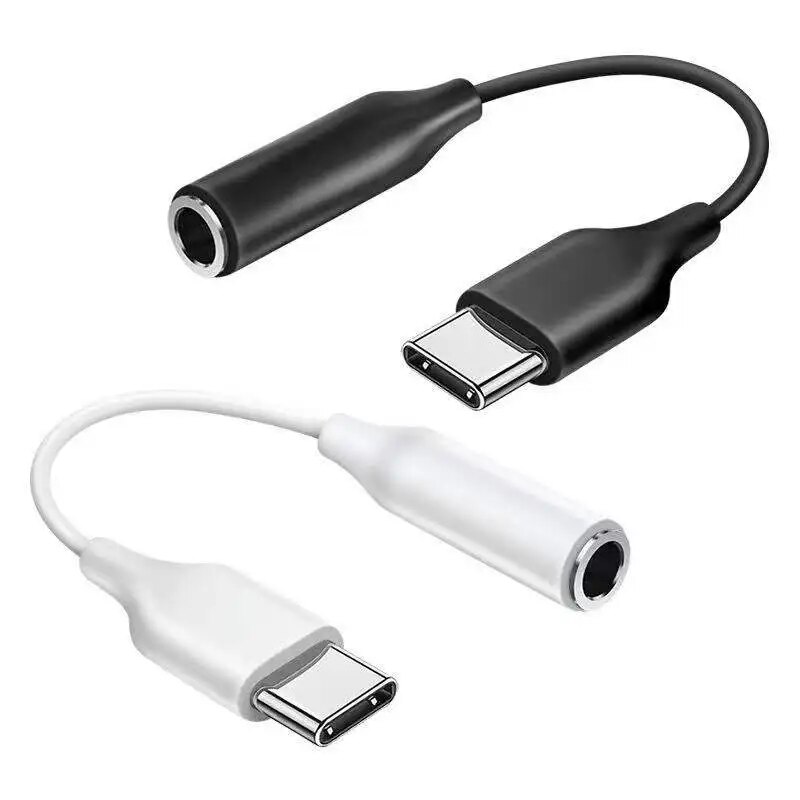Samsung S22 S23 Ultra USB Type C To 3.5mm Jack Audio Cable Headphone Aux Adapter For Galaxy S22 S21FE Note 10+ A53 A73 A33 A34. 