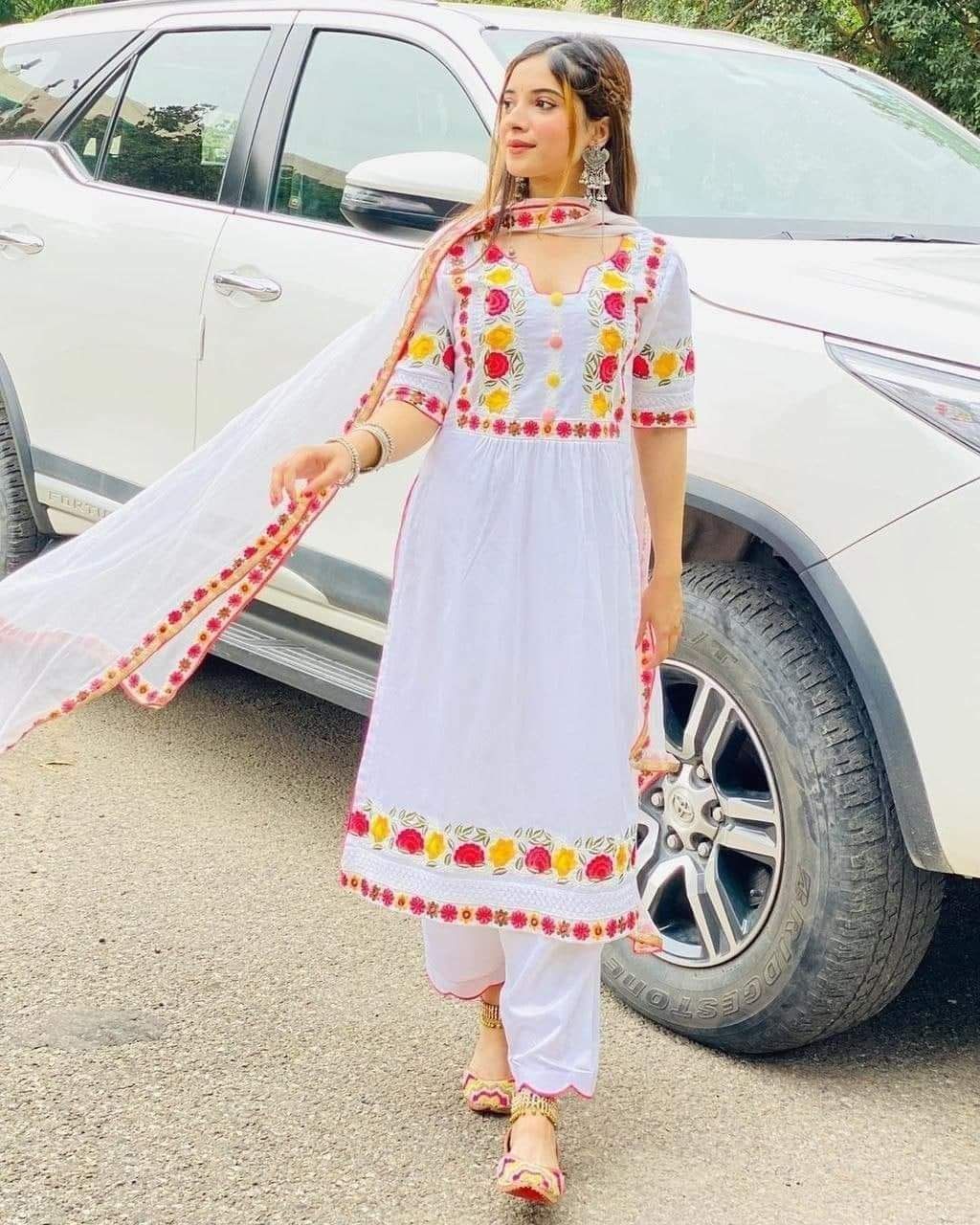Premium Quality - New Double Georgette Design Naira dress Shalwar kameez Three piece dress for Girls/Women. - Couture - High-end. 