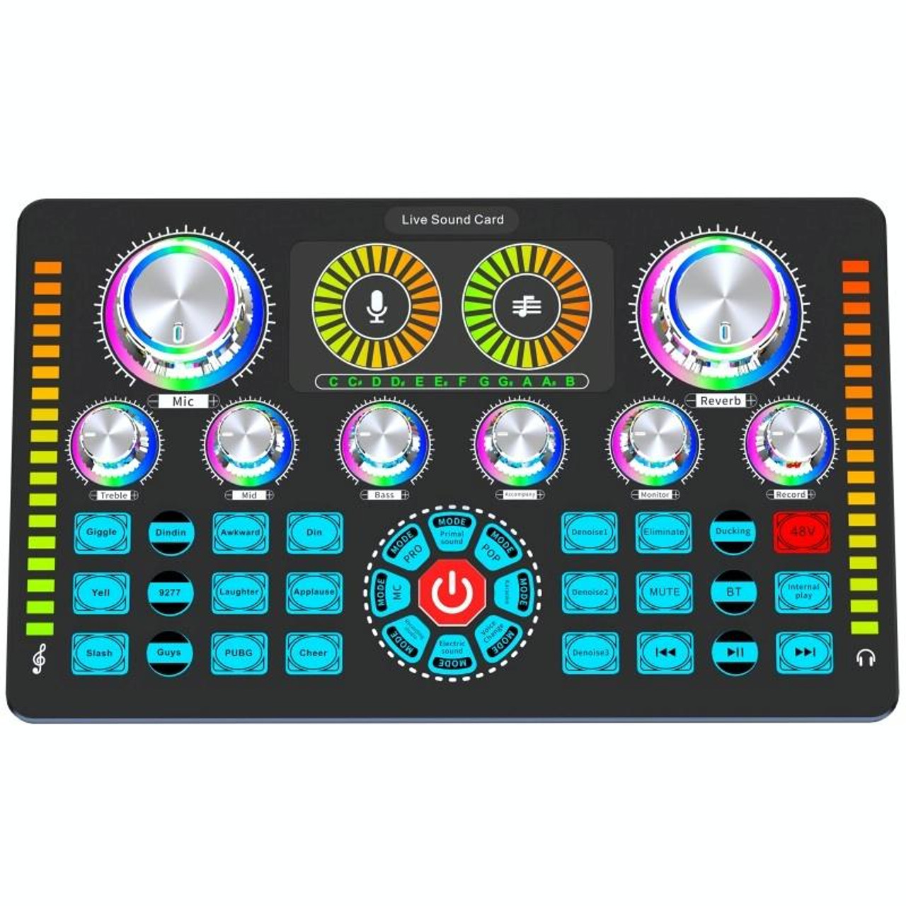 Q7 Latest Professional Portable Bluetooth Sound Card For Karaoke Podcast Home Studio Record Broadcast Microphone Mixer