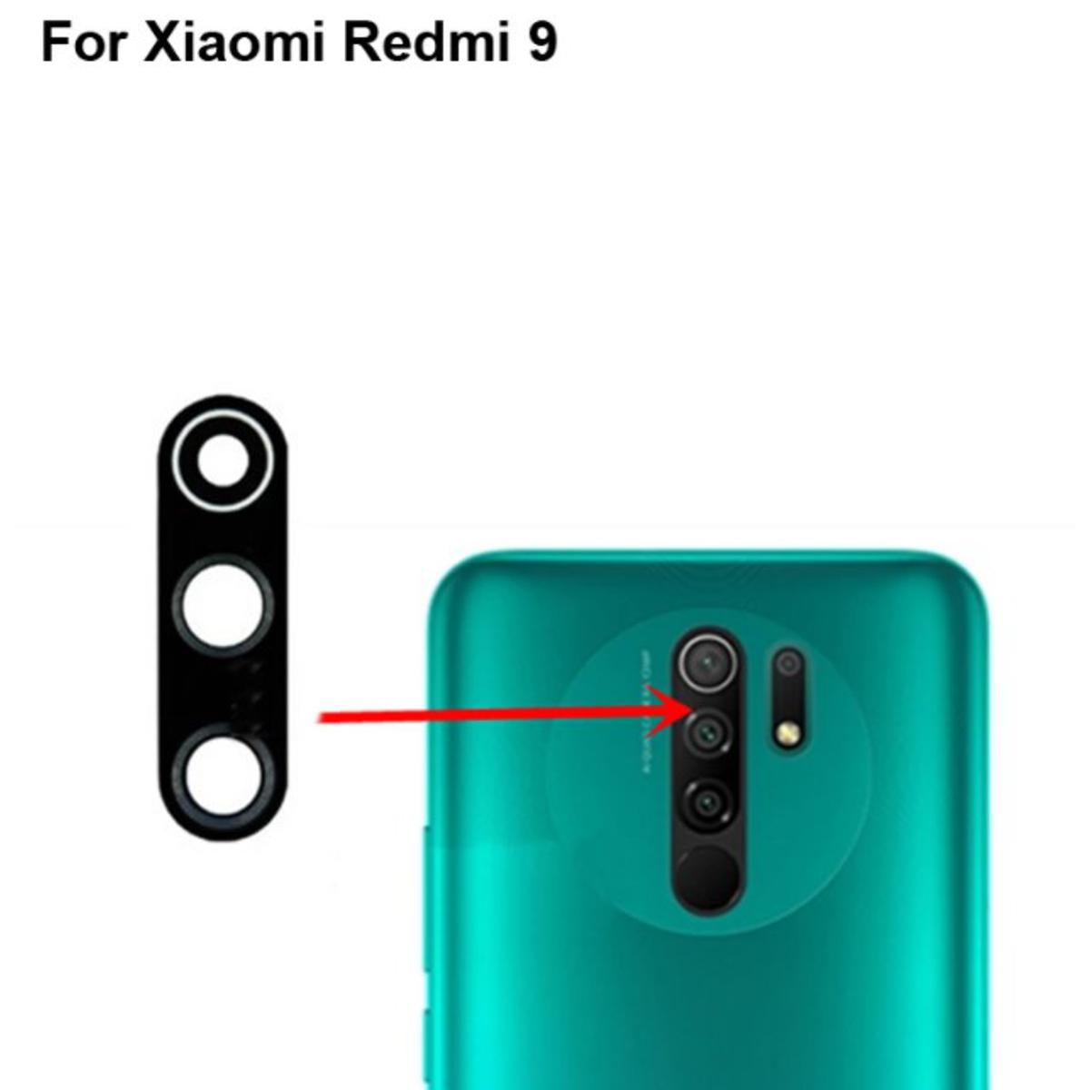 for Xiaomi Redmi 9 Camera Main Glass Replacement Glass Slide, Glass Replacement Replace Objective Lens BACK Camera Rear Camera