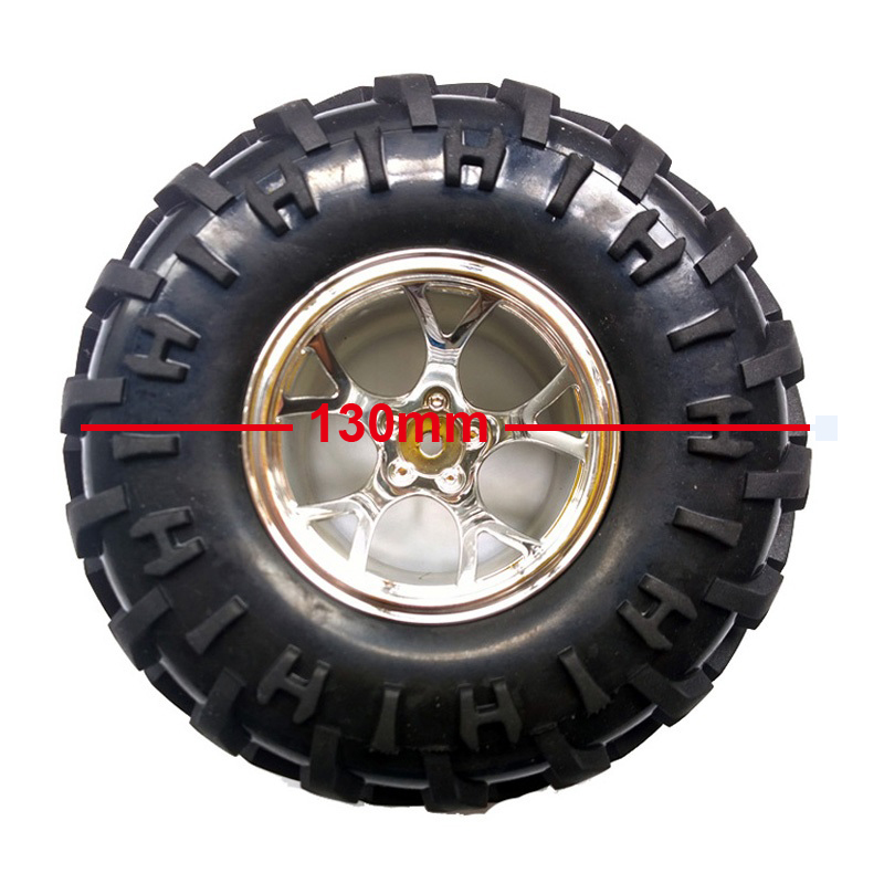 17mm HEX With 130mm WHEEL D130mm Robotics RUBBER Tier Wheel 130x60mm With 6mm Brass Copper Long 17mm Hex Shaft Coupling Robotic Wheels Tire For Arduino Smart Robot Car Wheel DIY. 