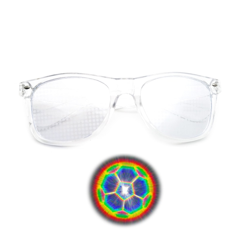 2021 New Premium Diffraction 3D Prism Raves Glasses Plastic For s Display Laser Shows Rainbow Gratings Glasses. 