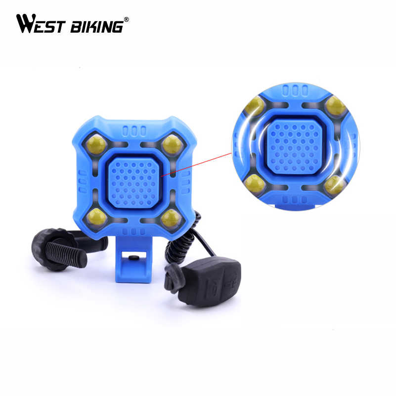 Waterproof High light and highdecibles Bicycle Rechargeable lamp horn - Blue - Cycle Accessories - Cycle Accessories - Cycle Accessories. 