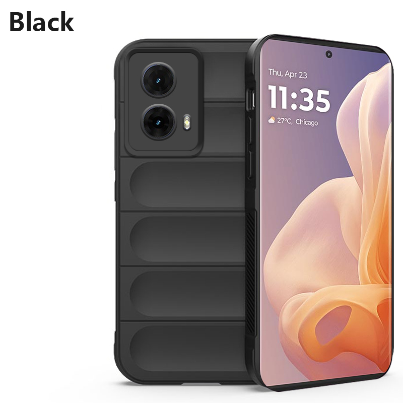 【Illusionary Shield】Olige Case For Motorola Moto G85 New liquid silicone case lens full wrapped skin feel solid color thickened non-slip anti-fall shock absorption Phone Case Back Cover
