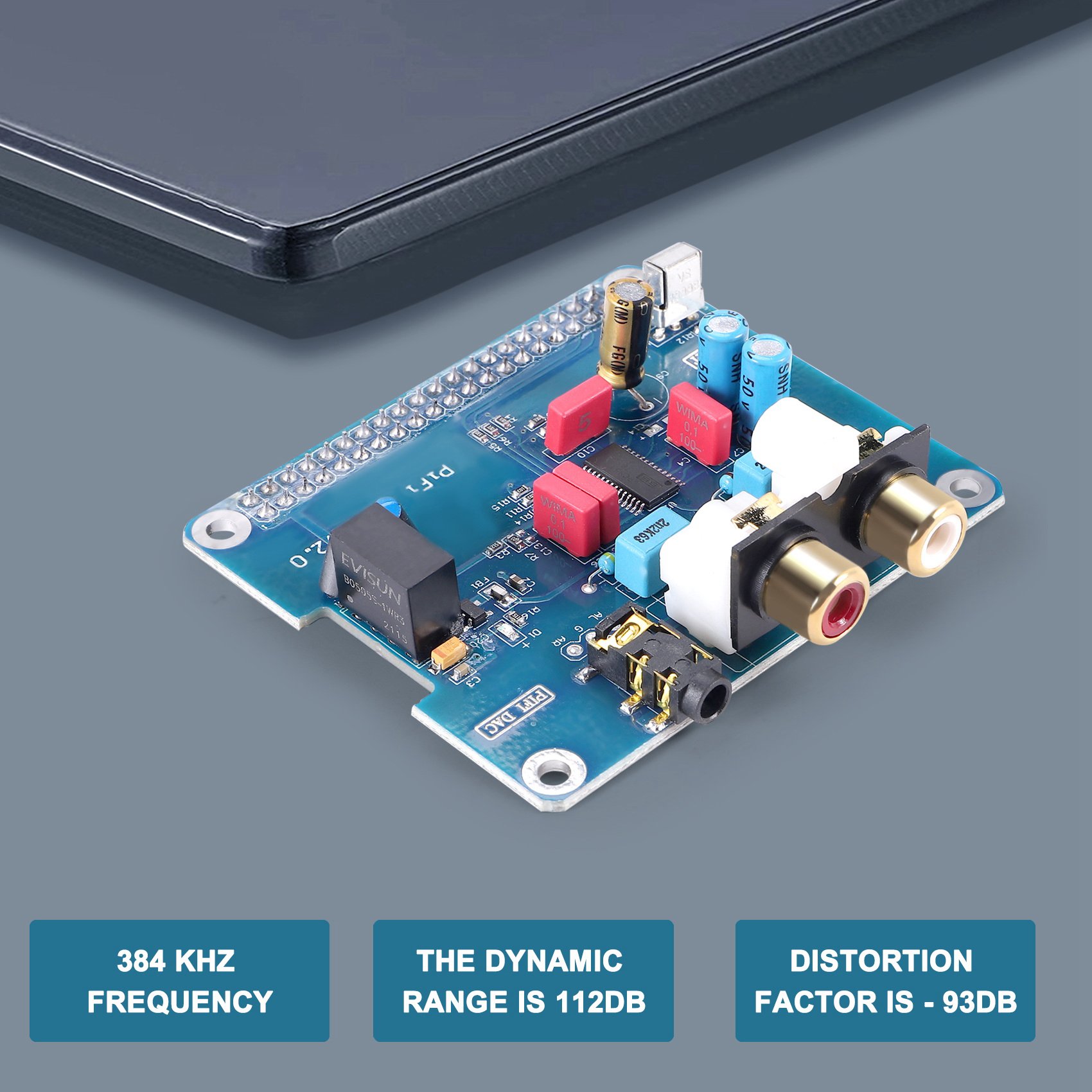 PIFI Digi DAC+ HIFI DAC Audio Sound Card I2S interface for Raspberry pi 3 2 Model B B+ Digital Audio Card Pinboard V2.0 Board SC08. 