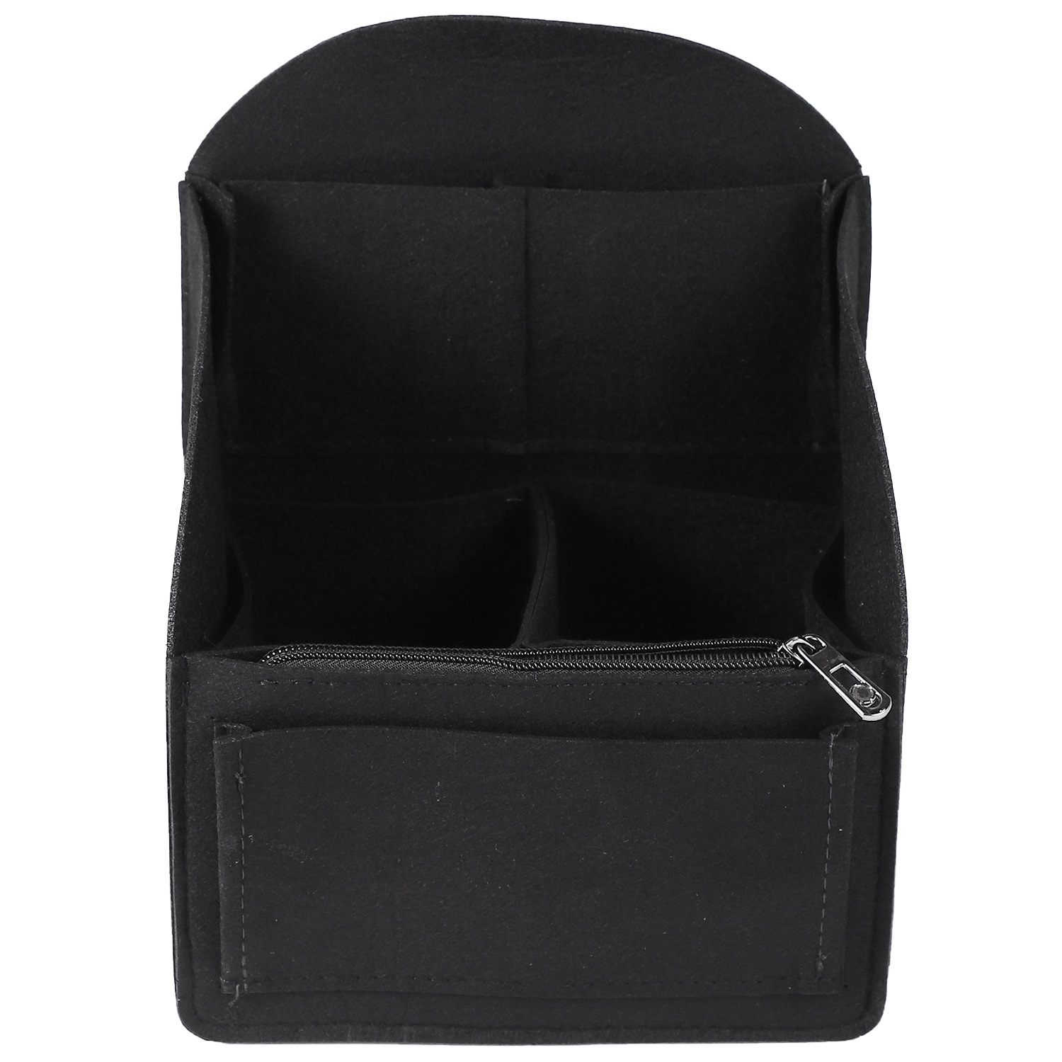 Felt Backpack Insert Organizer Storage Bag Universal Bag In Bag Men Women Shoulder Tote Bags Handbag Organizers(Black)