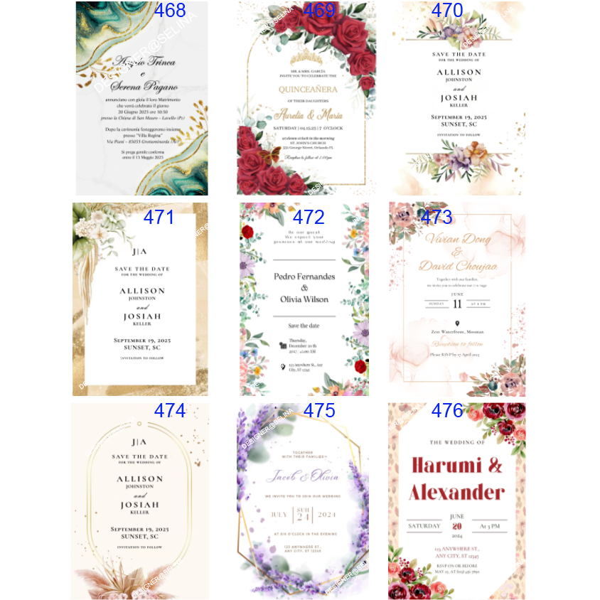 50pc/lot personalized print Sweet 15 Birthday Invitation Cards Custom SAVE THE DATE Quinceanera Invites