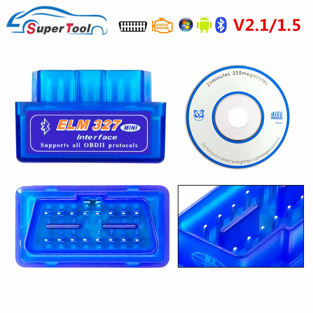 OBD2 Auto Scanner ELM327 Bluetooth/WIFI V1.5 OBDII ELM 327 BT/WI-FI 1.5 HHOBD HH OBD ELM327 Bluetooth 5.1/1.5 ELM 327 Switch On. 