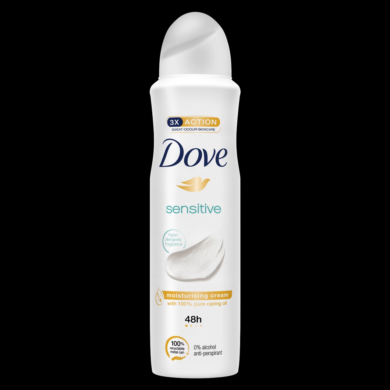 150 ml Dove sensitive Body spray International European product