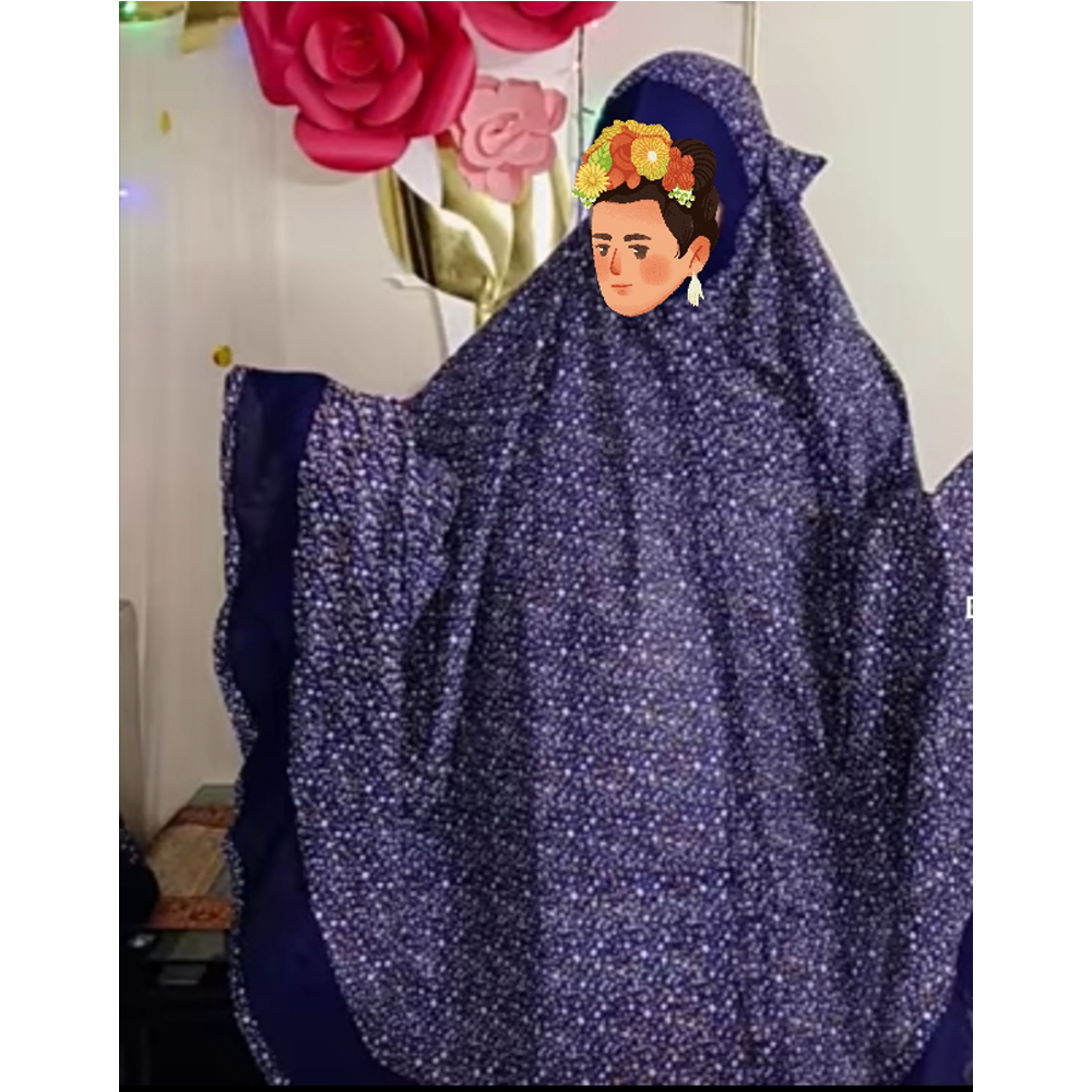 Women's Cotton (Orbind) Khimar With Niqab and Sleeve's