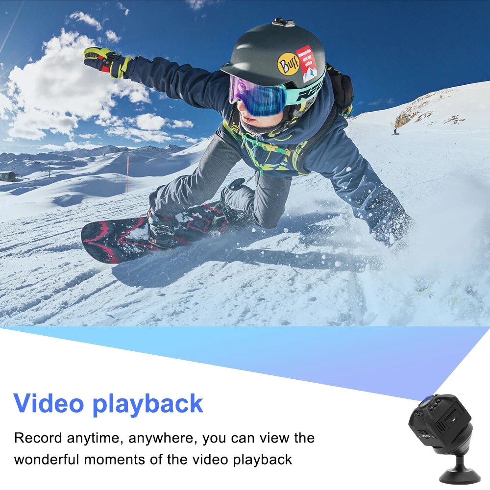 X5 Mini Wifi Camera 1080P Night Vision Camcorder Motion Detection Wireless Supports SD Card Home Micro Security Surveillance. 