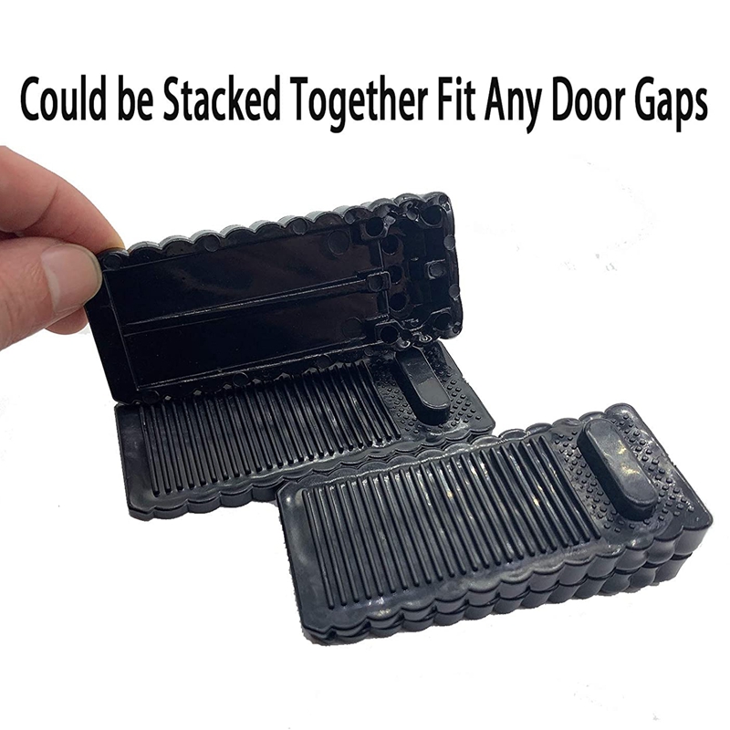 6 Pack Door Stopper Rubber Wedge - Sturdy and Stackable Door Stoppers - Slip-Resistant Rubber Door Stop Works on All. 