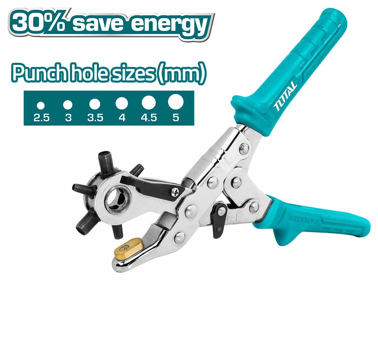 Leather hole punch TOTAL-THT33526. 