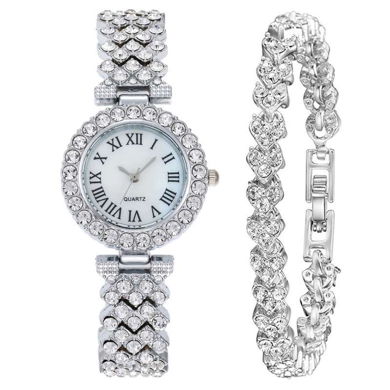 Glamorous Diamond Chain Bracelet Ladies Watch