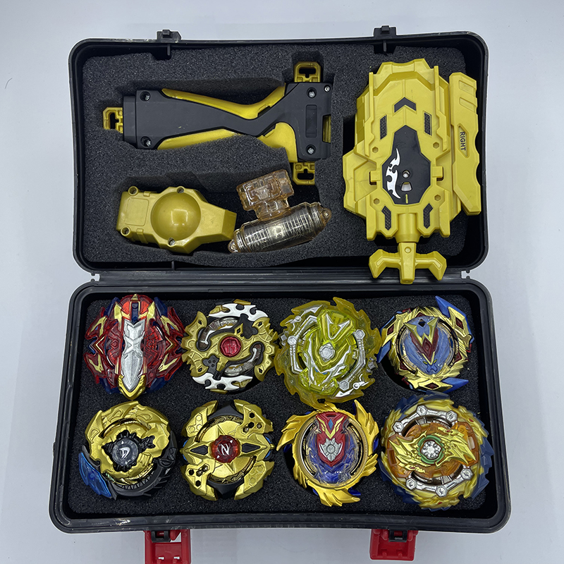 Spinning top Burst Arena Toys set gold Beylade Burst With Launcher And Storage Box Bayblade Bable Drain Fafnir Phoenix Vnce Lncei. 