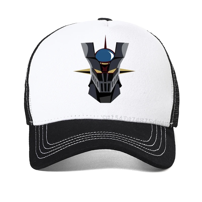 mazinger z anime movie robot hat men's Goldorak baseball cap Japanese Cartoon Summer Mesh breathable Snapback hats. 