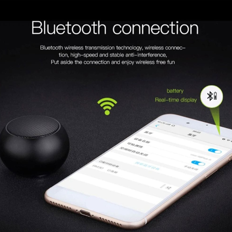 Wireless Speaker M3 Mini Bluetooth Speaker Portable Metal Music Box Subwoofer Caixa De Som Bluetooth TWS Waterproof Speaker Free. 
