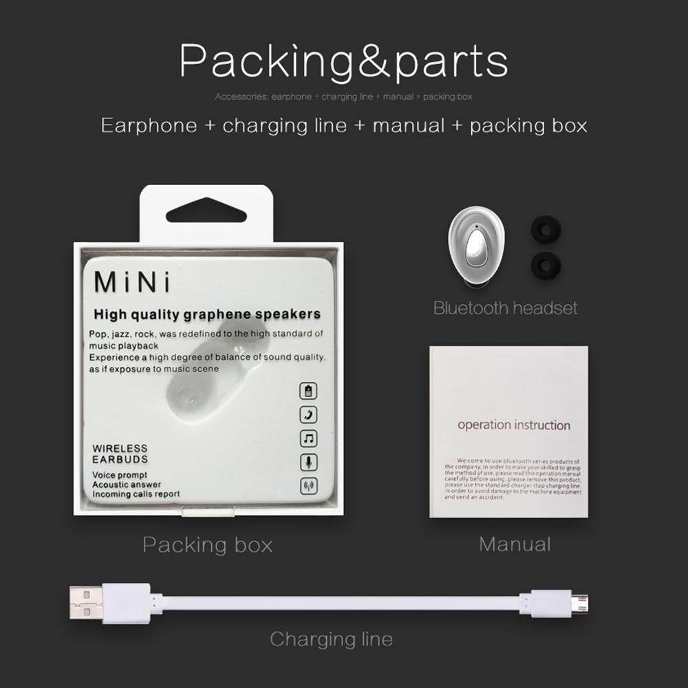 1pcs K1 Mini Invisible Earphone Quality Wireless Head Phone Bluetooth 4.1 Earbud Noise Canceling Headset. 