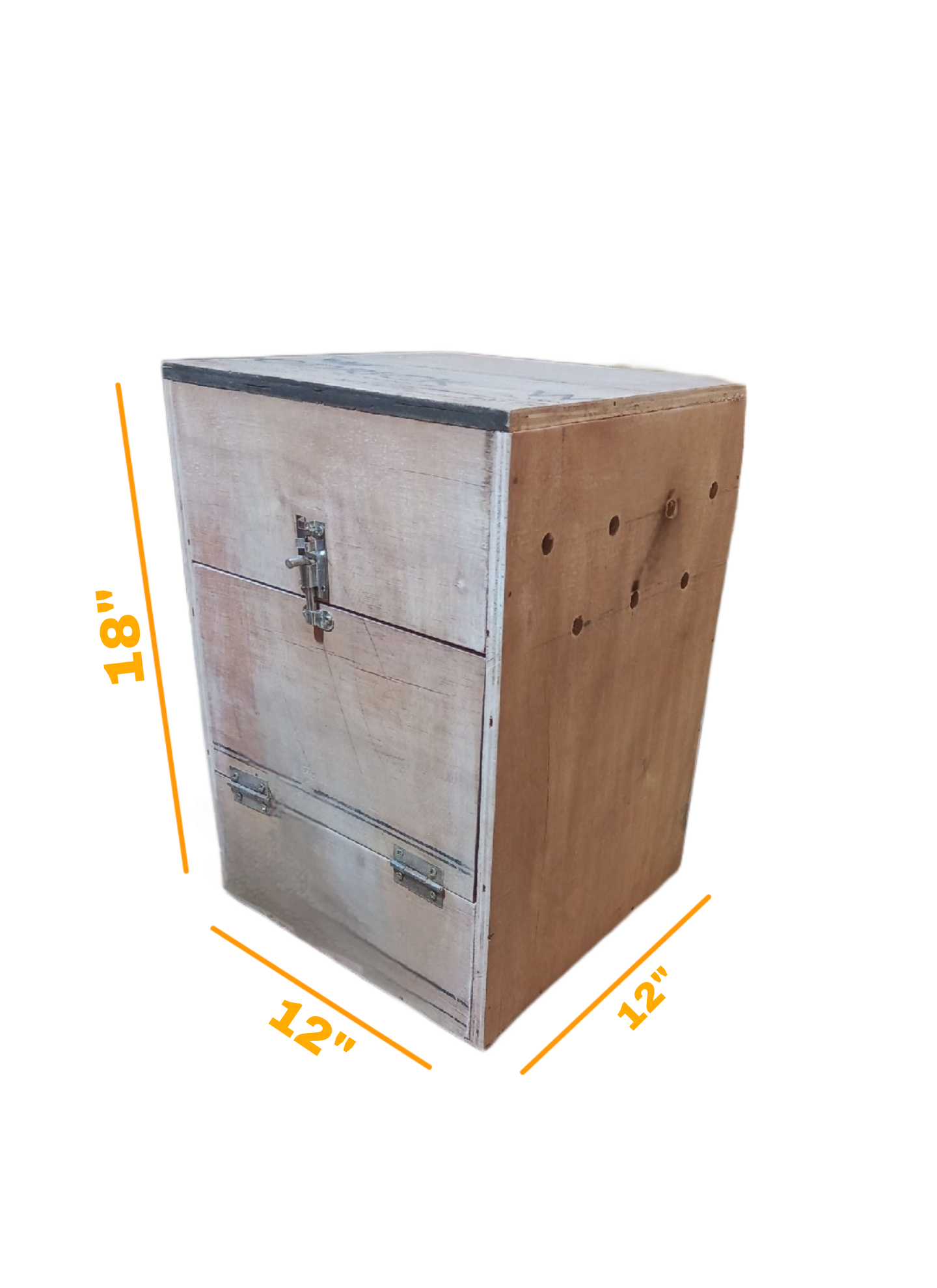 Square Big Size Breeding Box for Cockatiel or Macao Parrot with Perch Attached. 