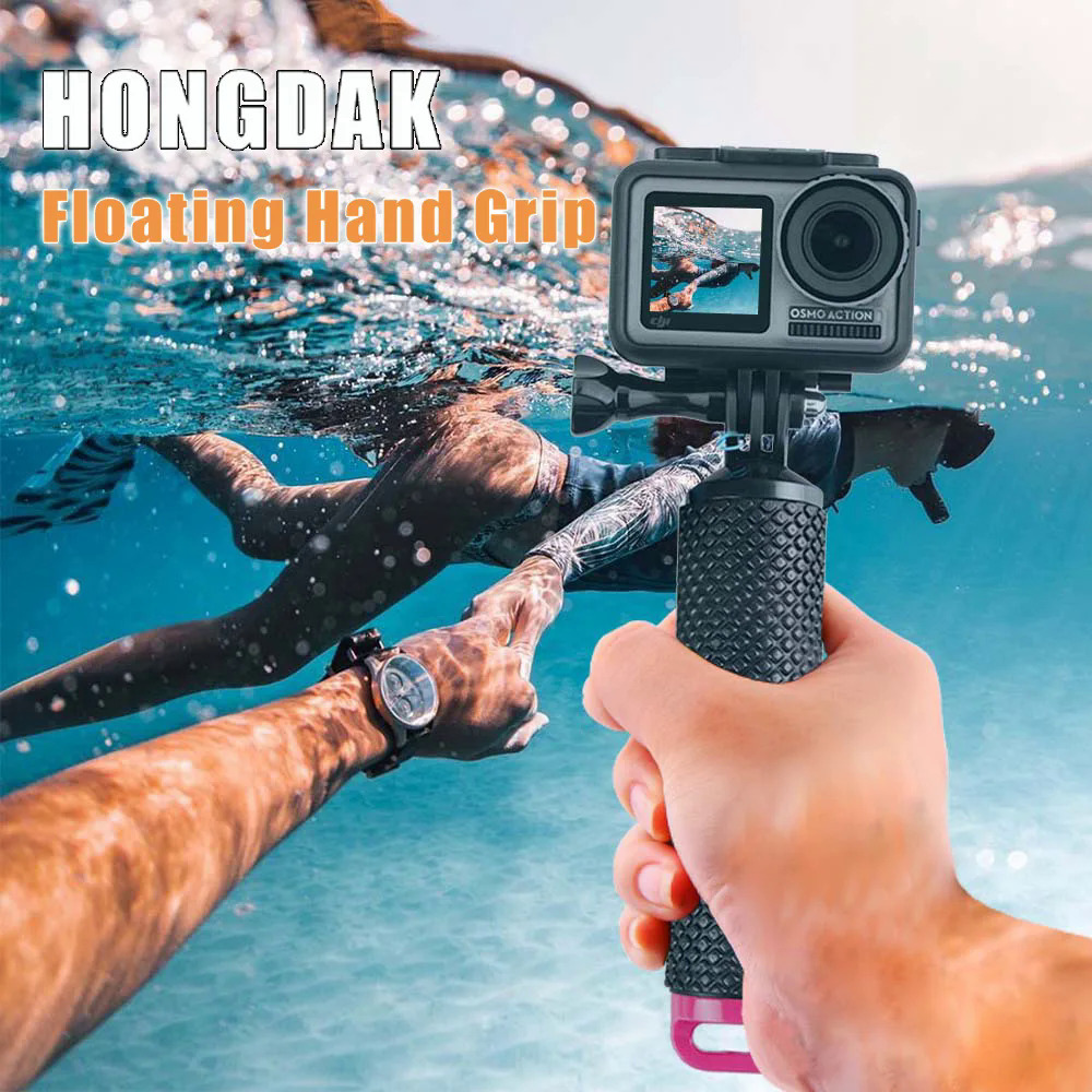 HONGDAK Floating Hand Grip for GoPro,Underwater GoPro Hand Stick Monopod Pole for Go Pro Hero 11/10/9/8/7/6/5 Camera Accessories. 