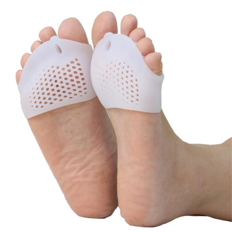 Silicone Forefoot Pads Toe Separator Cushion Pad Pain Relief Shoes Insoles Finger Toe Hallux Valgus Corrector Gel Pads Foot Care