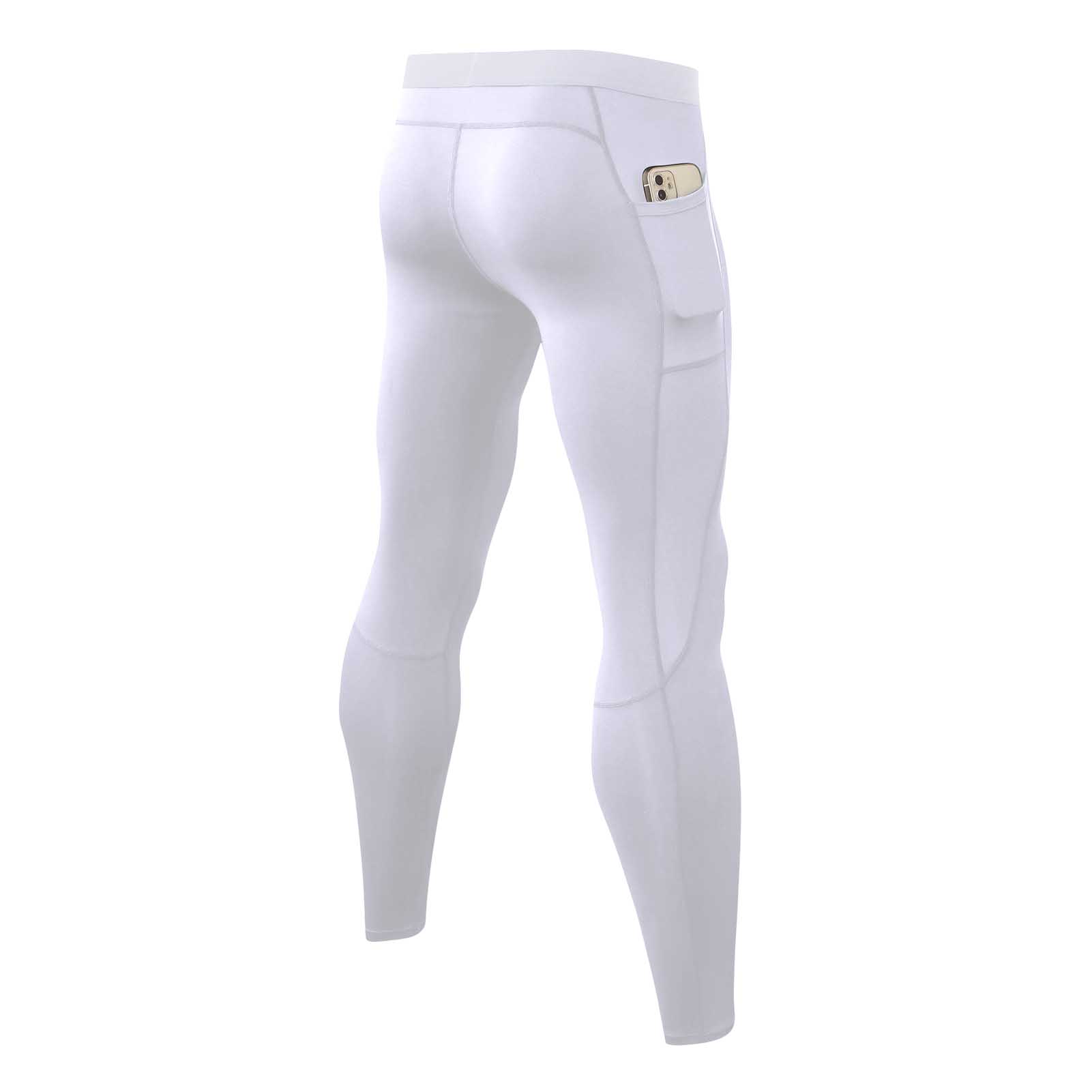 White \u0026 XL Men Compression Pants 
