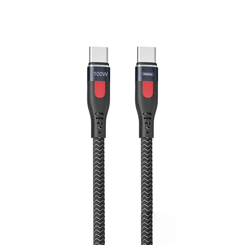 Remax RC-187 1M USB C Type C To Type C Micro Wire For xiaomi Huawei 15 14 PD 100W Charging 5A 100W Fast Charging Cable Cord. 