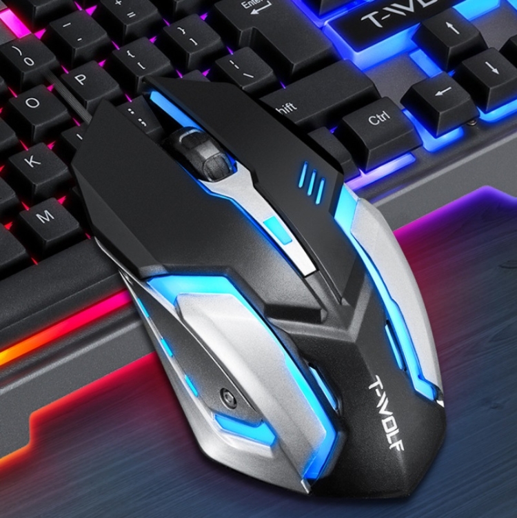 T-Wolf TF600 RGB Gaming Keyboard Mouse Combo. 
