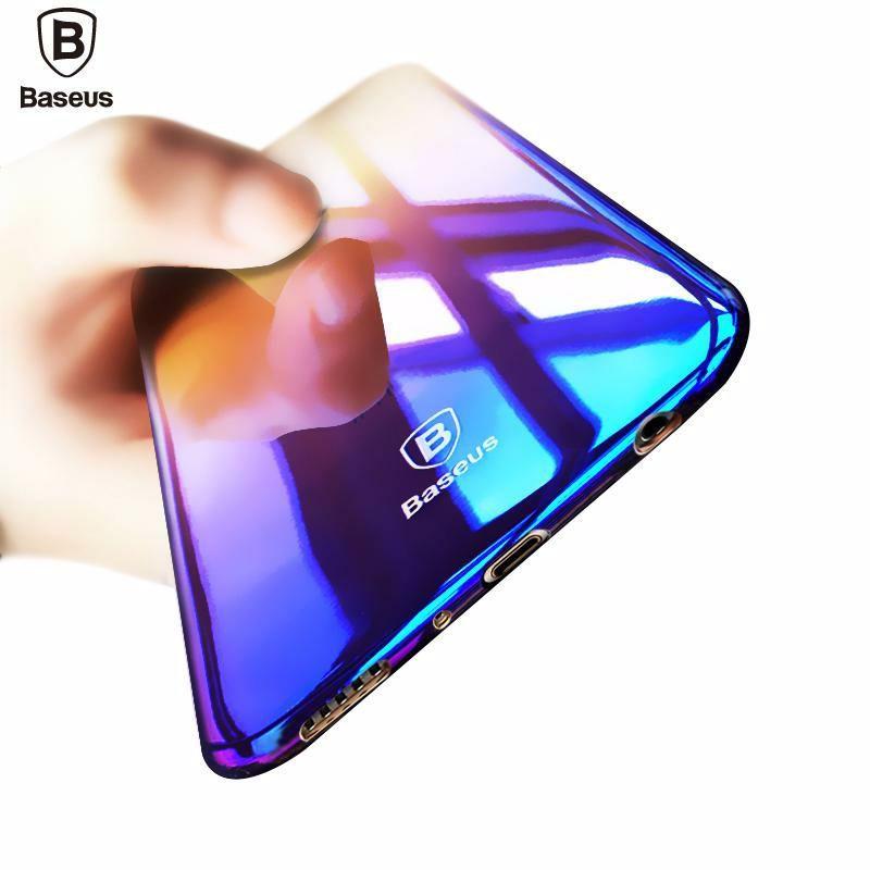 Basius Glaze Case For Mi A3 Ultra Slim Gradient Color Hard Back Cover. 