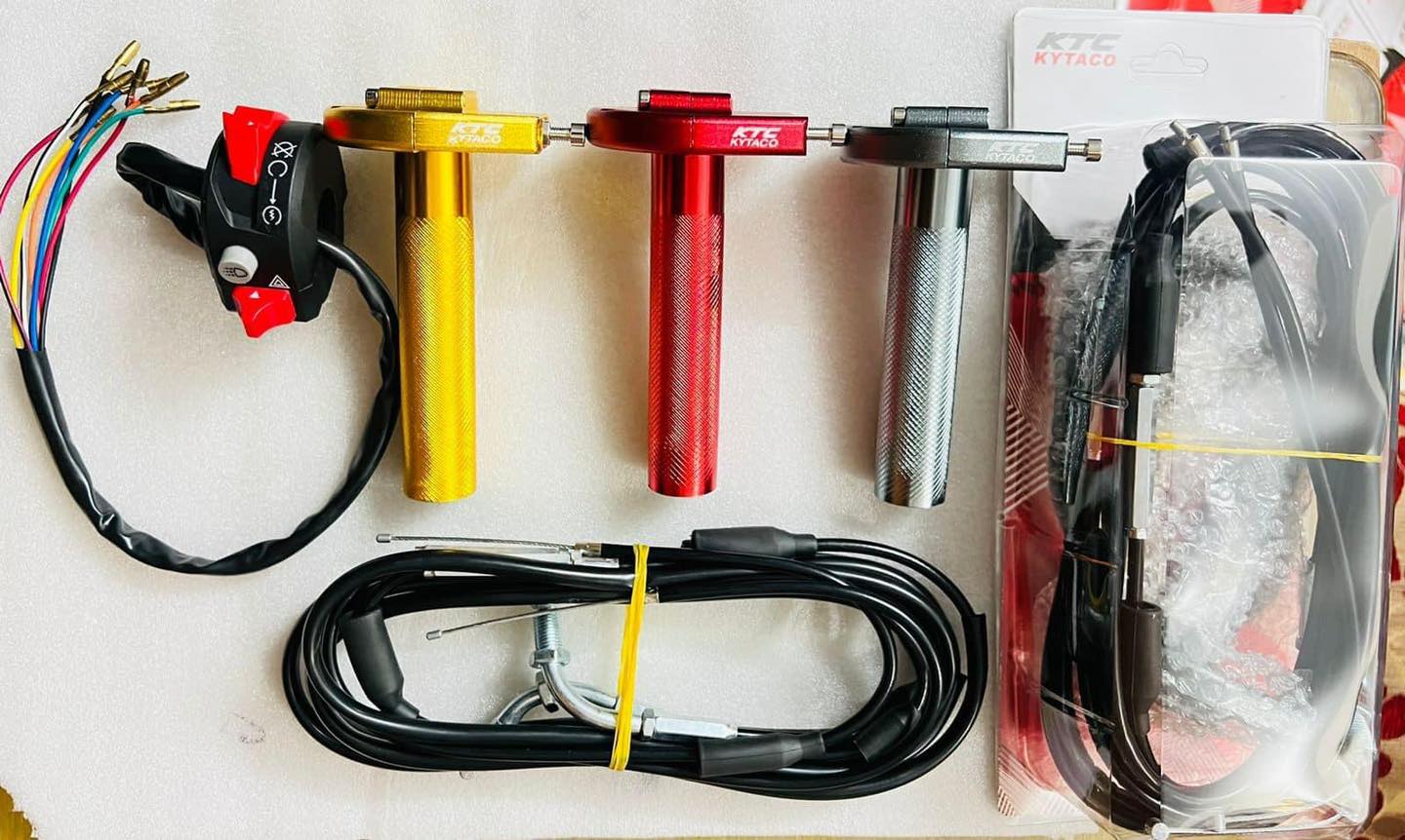 KTC Quick Throttle Universal CNC Setup for All Bike Racing Fuel Spontan for Maximum Performance Ready Pickup with Domino Chapa Switch Button. 