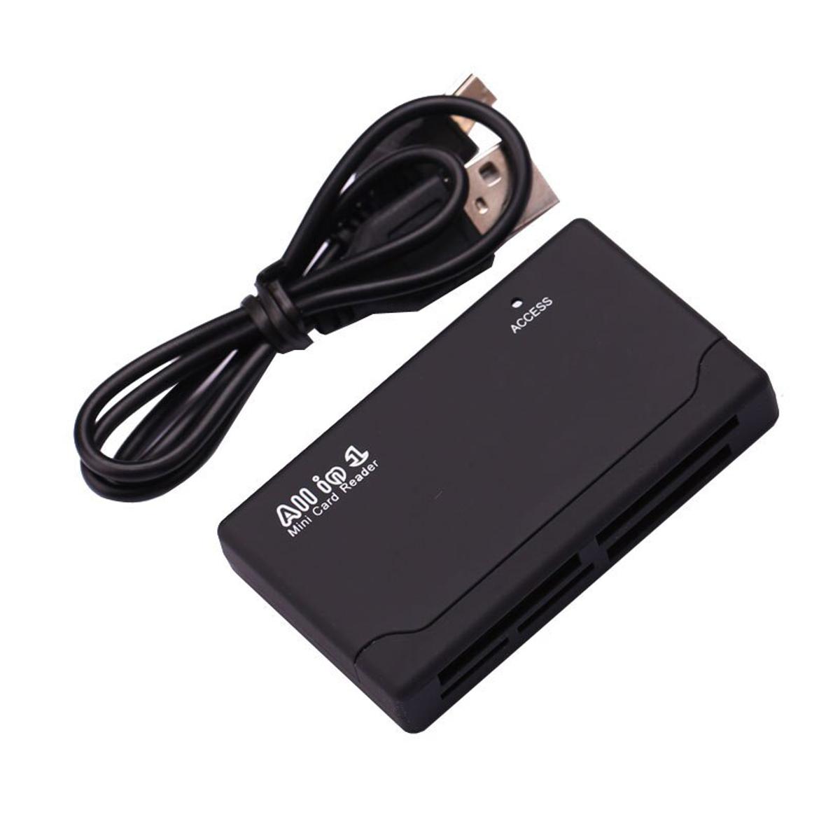 All in one 1 SB 2.0 Card Reader SD XD MMC MS CF SDHC TF Micro SD M2 Memory Card Reader Writer Adapter For Macbook PC Computes