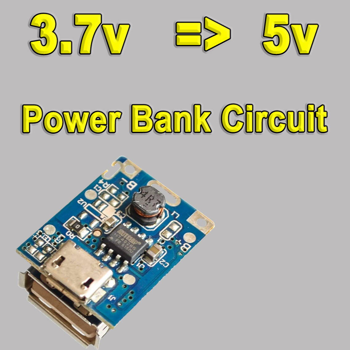 Mini Power Bank Circuit 5V Step Up Protection Board Boost Power Module Micro USB Port Li-ion 18650 Battery Charger Board. 