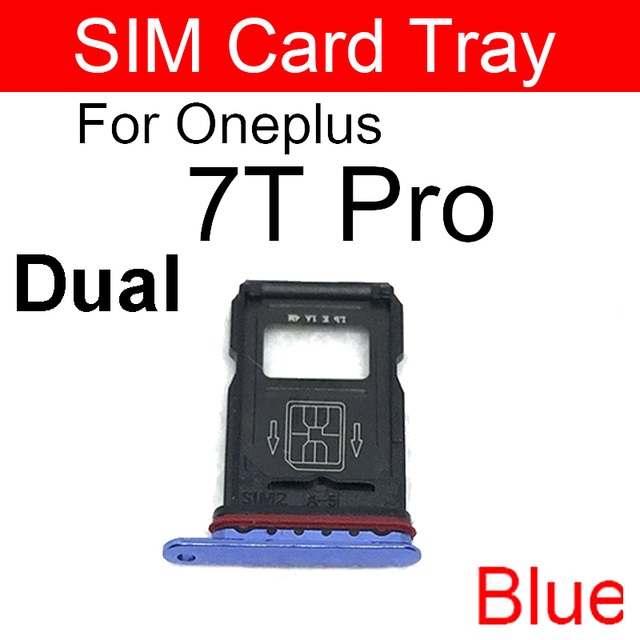 SIM Tray For Oneplus 7T Pro- Dual Sim Tray Holder Slot For ONEPLUS 7T Pro. 