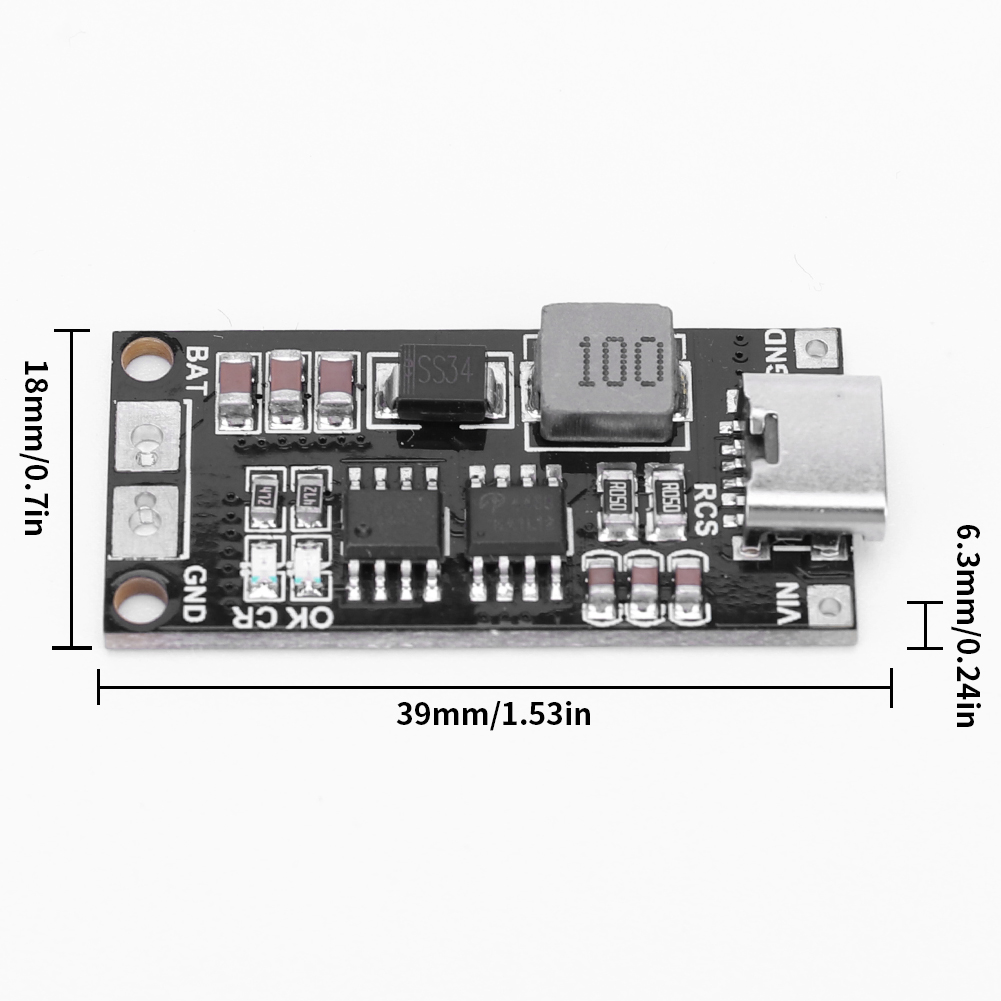 2S 3S 4S Type-C To 8.4V 12.6V 16.8V Step-Up Boost LiPo Polymer Li-Ion Charger 1A 2A 4A Board Module 18650 Lithium Battery. 