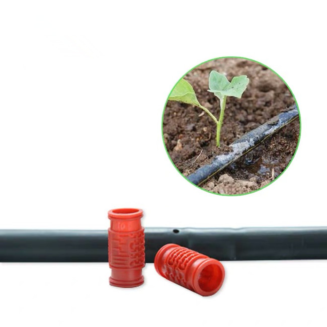 16mm Drip Irrigation LDPE Pipe with Round Emitter 30cm Spacing, Flow Rate 4 LPH, Thickness 0.8mm for Agriculture Garden Watering Drip Irrigation System.. 