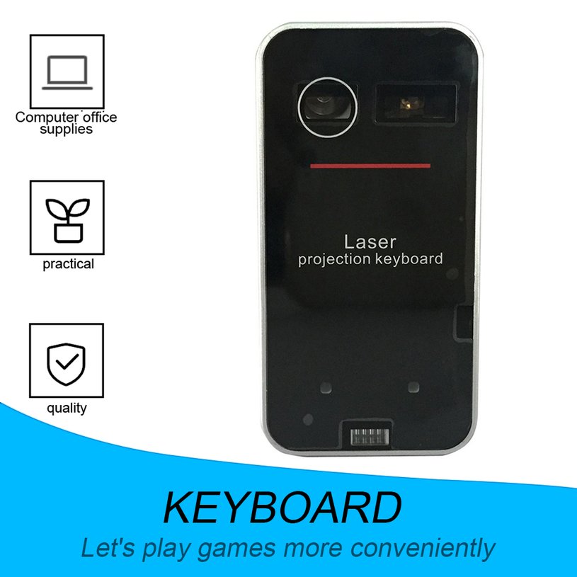 Mini Portable Laser Virtual Projection Keyboard And Mouse To For Tablet Pc. 