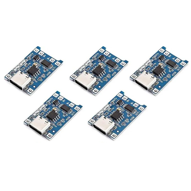 TP4056 Type C Battery Charging Module Circuit Board- TP4056 Charging Module 5V 1A Band Protection Type-C Interface 3.7V 3.6V 4.2V Lithium Battery Charging Board Overcharge Protection Charger Circuit- Use For 18650 Lithium Battery. 