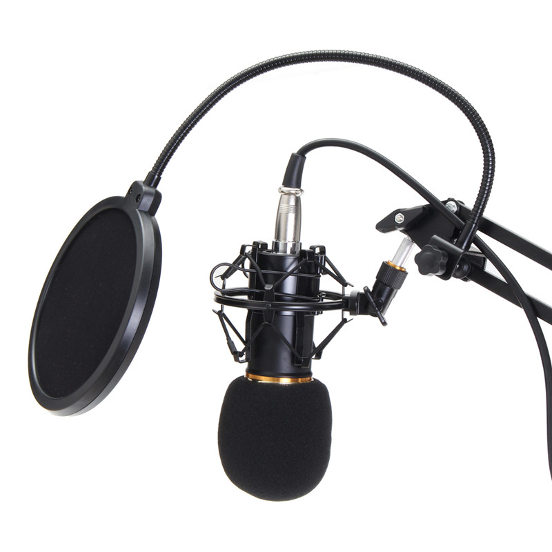 Professional BM 800 Condenser Microphone Full Studio Setup - BM800 Complete Package Price Mic Condenser Microphone For Studio Recording or Youtuber Youtube Channel Tiktok Computer Karaoke KTV. 