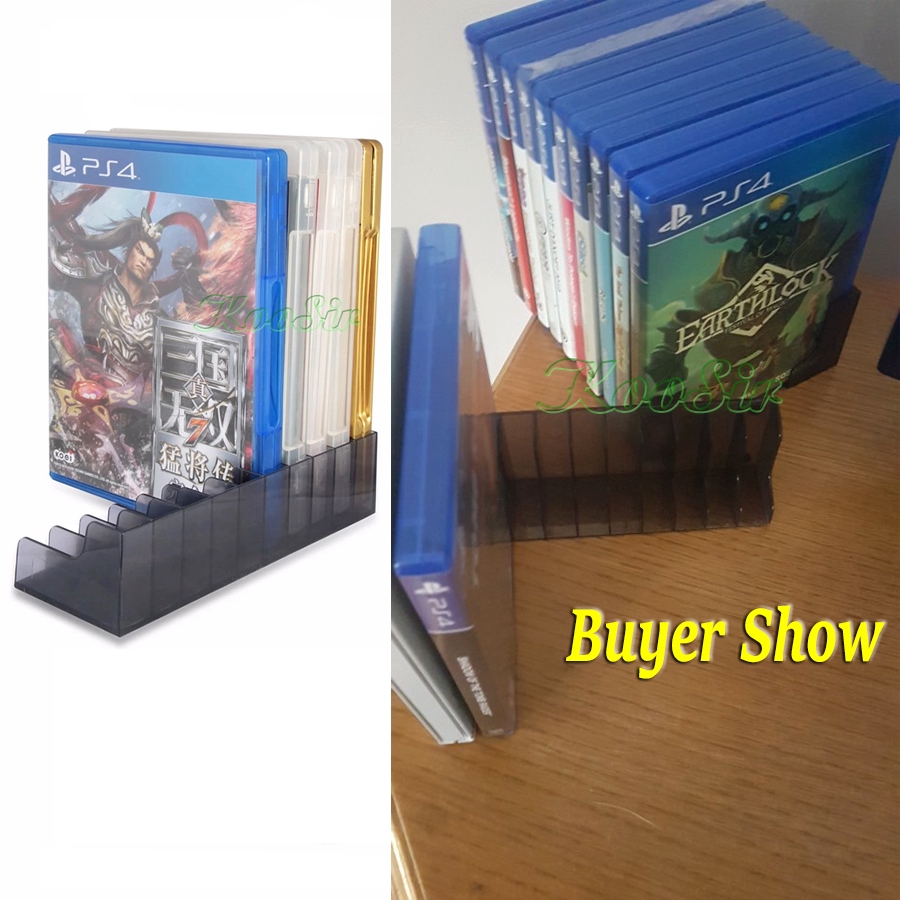 2 pcs/Pack PS4 Slim Pro Game Accessories CD Disk Stand Storage Bracket PS 4 Discs Holder for Sony Playstation 4 Game Disc Rack. 