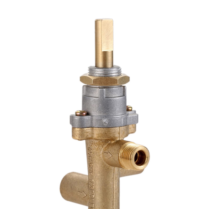 Safety Brass Patio Heater Main Control Valve with Pilot Port Fit for Low Pressure Gas Patio Burner Connection. 