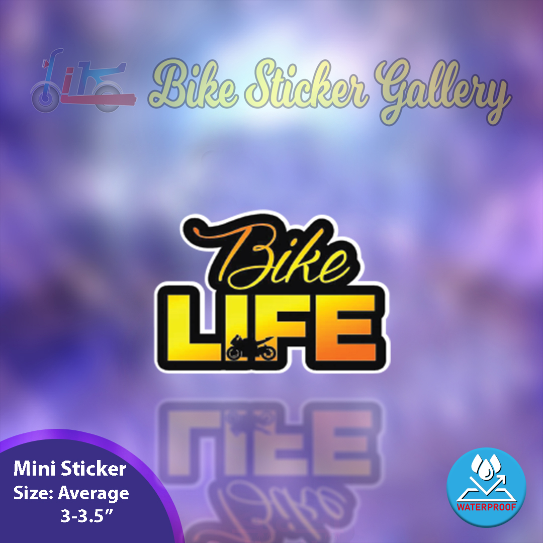 Bike Sticker - Bike Life (Yellow) ( Waterproof & Premium quality)/ Bike Sticker Gallery