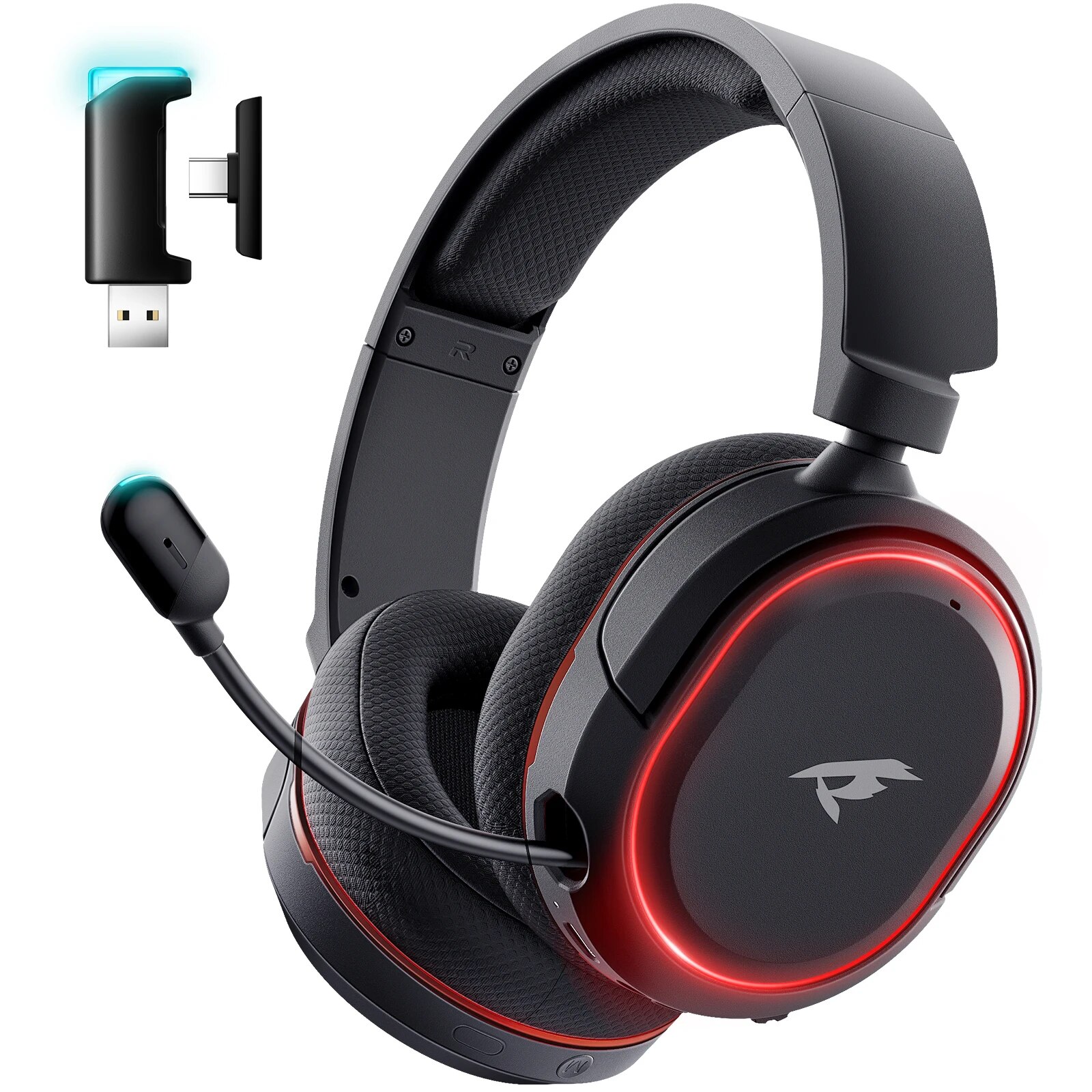 KOFIRE UG-05 2.4GHz/Bluetooth Wireless Gaming Headset for PC, Laptop, PS5, PS4, Nintendo Switch, Dynamic EQ Ultra-Low Latency. 