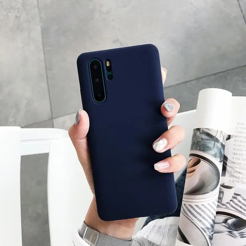 Pure Color Case For Huawei P30 Pro P30PRO Case Soft TPU Cover For Huawei P30 P 30 Pro Full Protection Silicone Frosted Cases. 