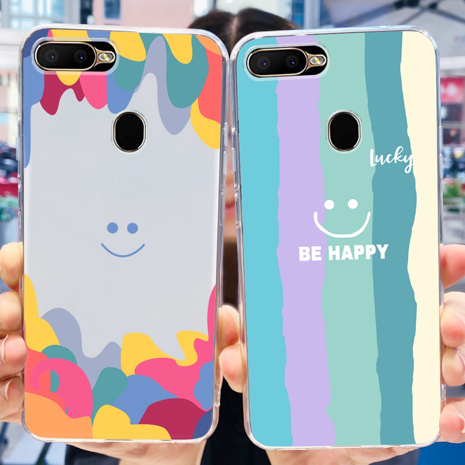 For OPPO A5 (AX5S) Phone Case CPH1909 Soft Silicone TPU Back Cover For Oppo A5 (AX5) CPH1809 Fashion Phone Shell Bumper. 
