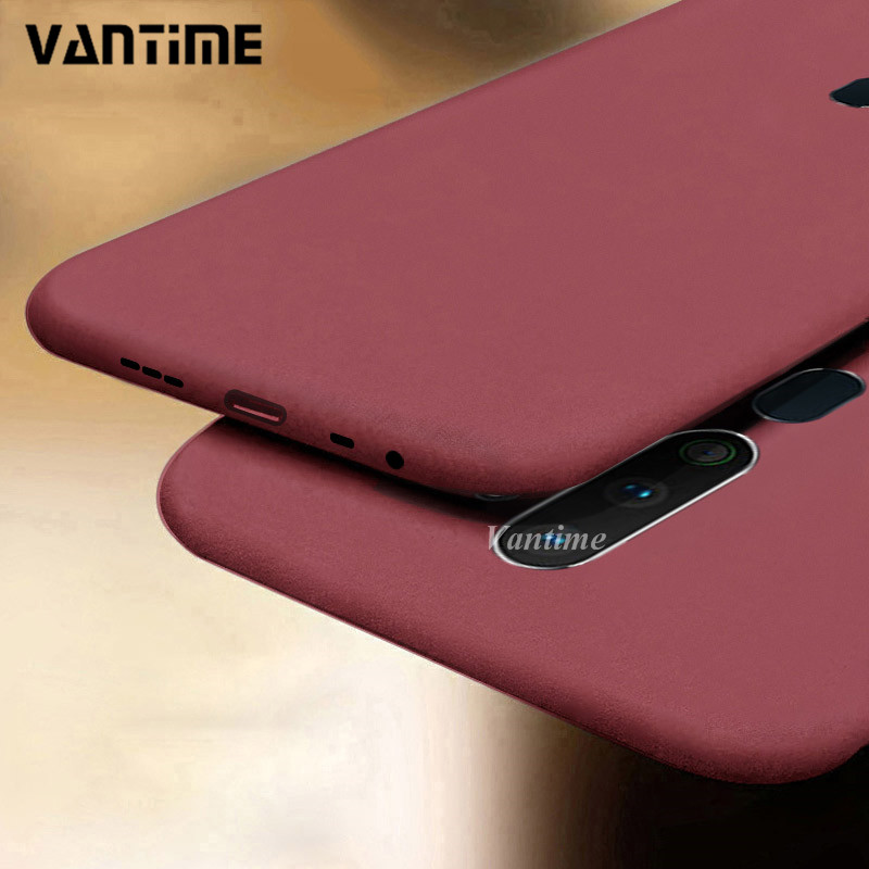 Vantime for OPPO A9 2020 A5 Case Soft Sandstone Slim Matte Back Cover. 