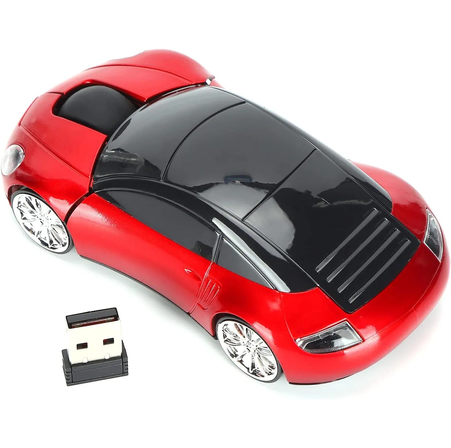 2.4G Wireless Mouse Car Mouse, Wireless Mouse Car Shape Ergonomic Optical Cordless Mice with USB Receiver Mause for PC Office. 